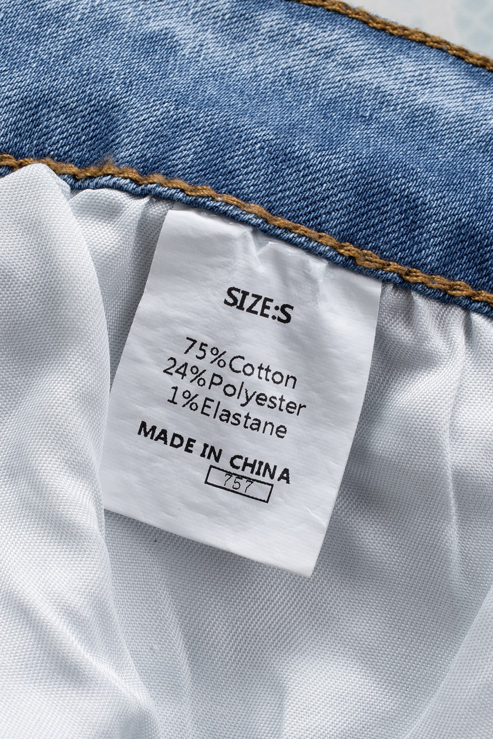 HAMMER AND FREE Graphic Cutout Ribbed Jeans