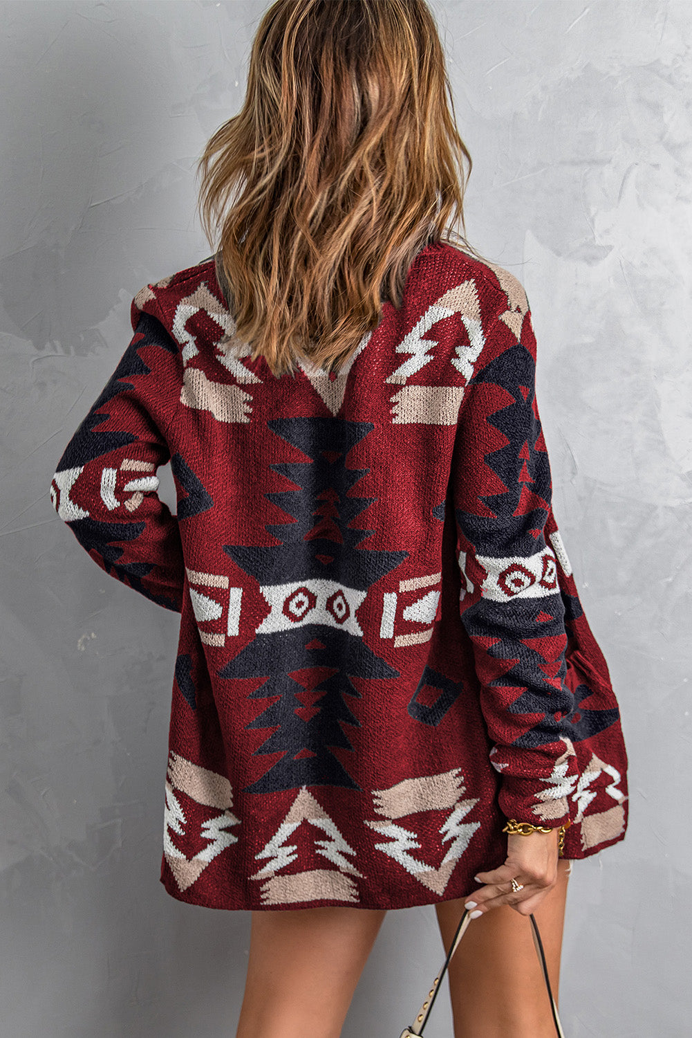 Moraga Pocketed Aztec Cardigan