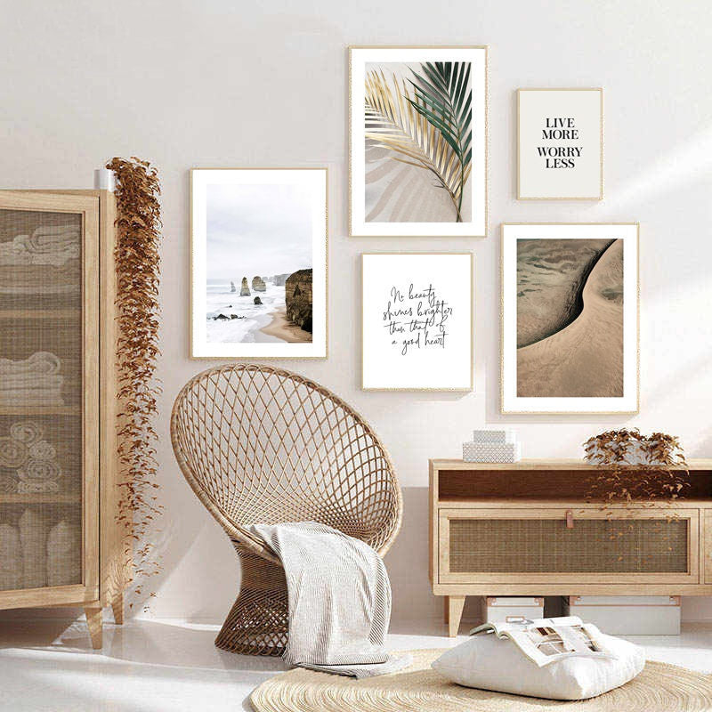 Fashion Minimalist Nordic Bedroom Seascape Painting Core