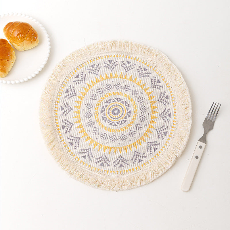 Bohemian Mandala Cotton Placemat Nordic Fabric