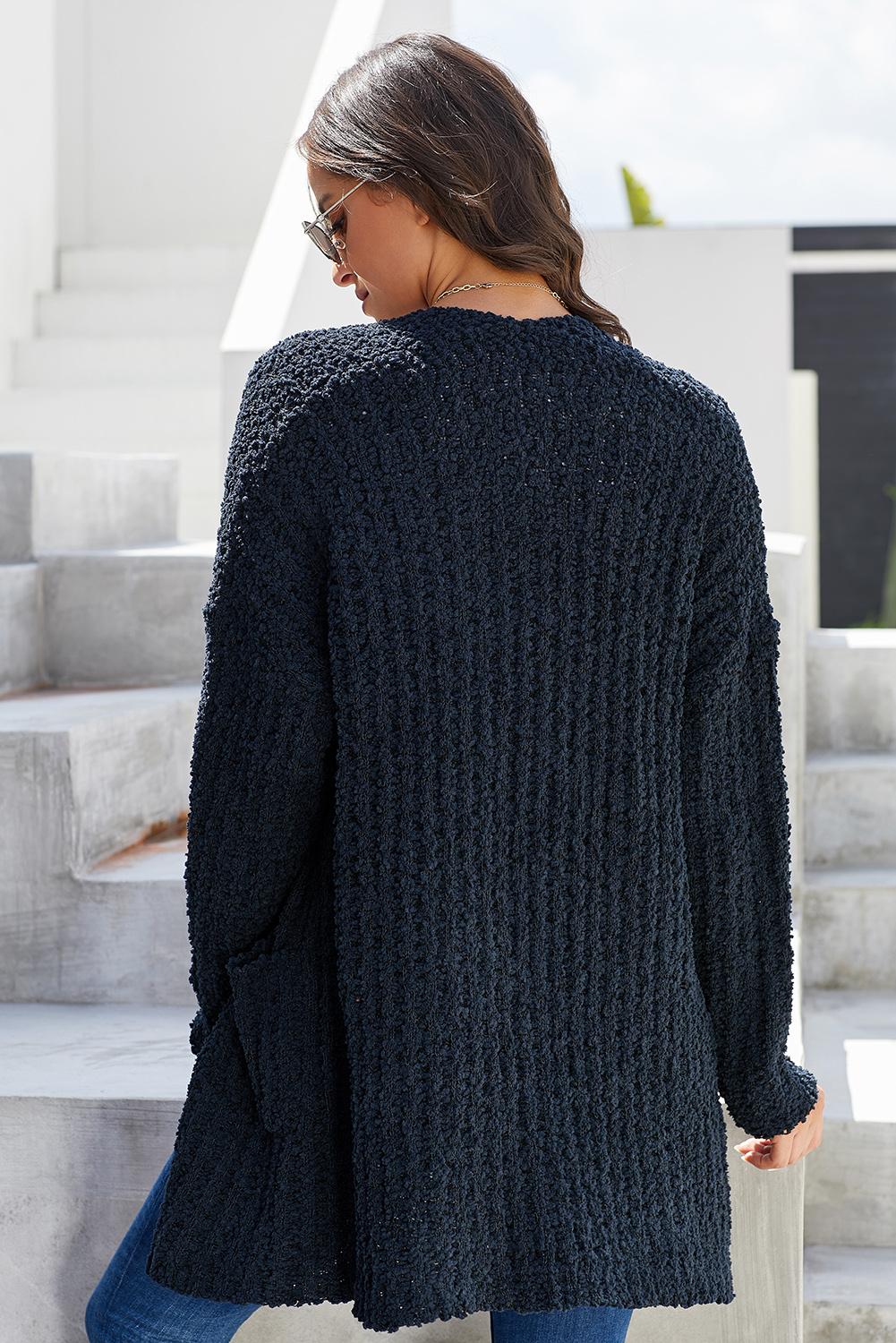 Dusty Pink Pebble Beach Textured Cardigan