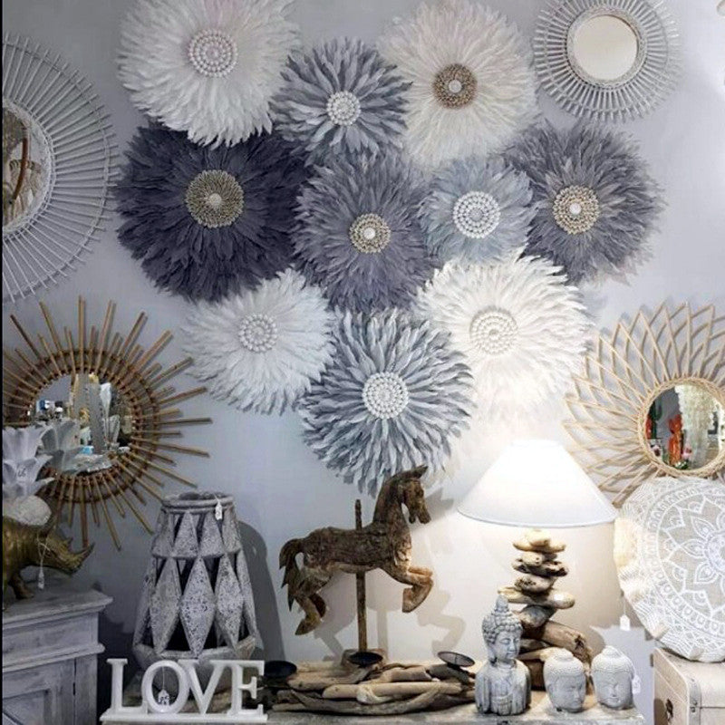 Feather Mirror Pendant Shooting Prop Pendant