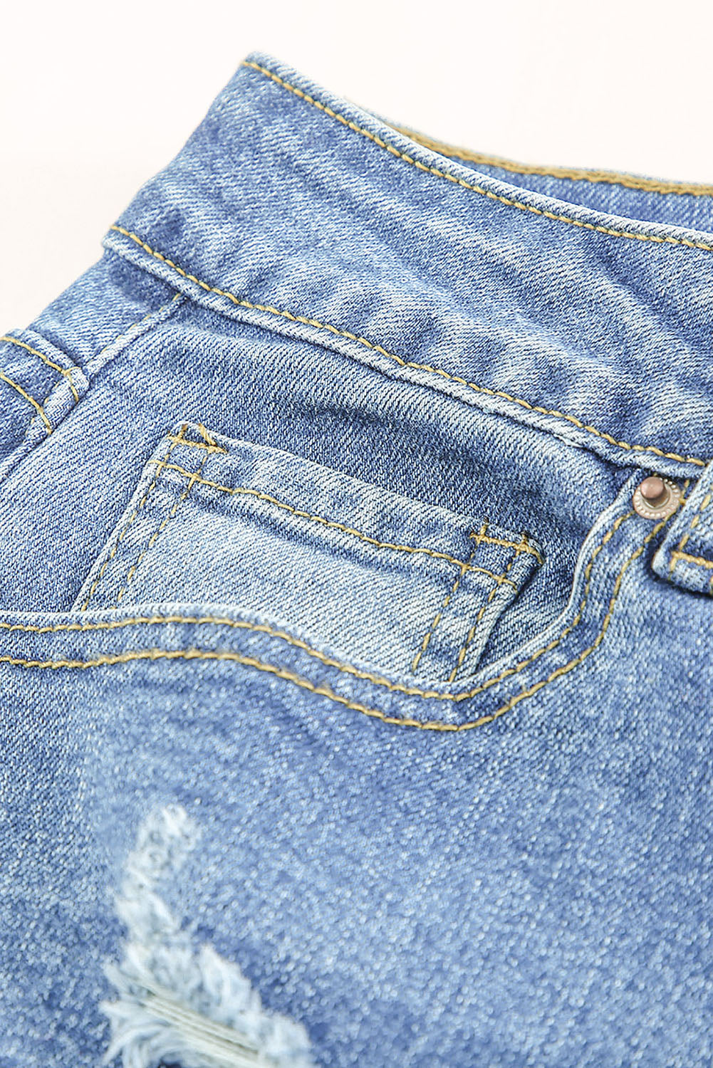 Dark Wash Mid Rise Flare Jeans