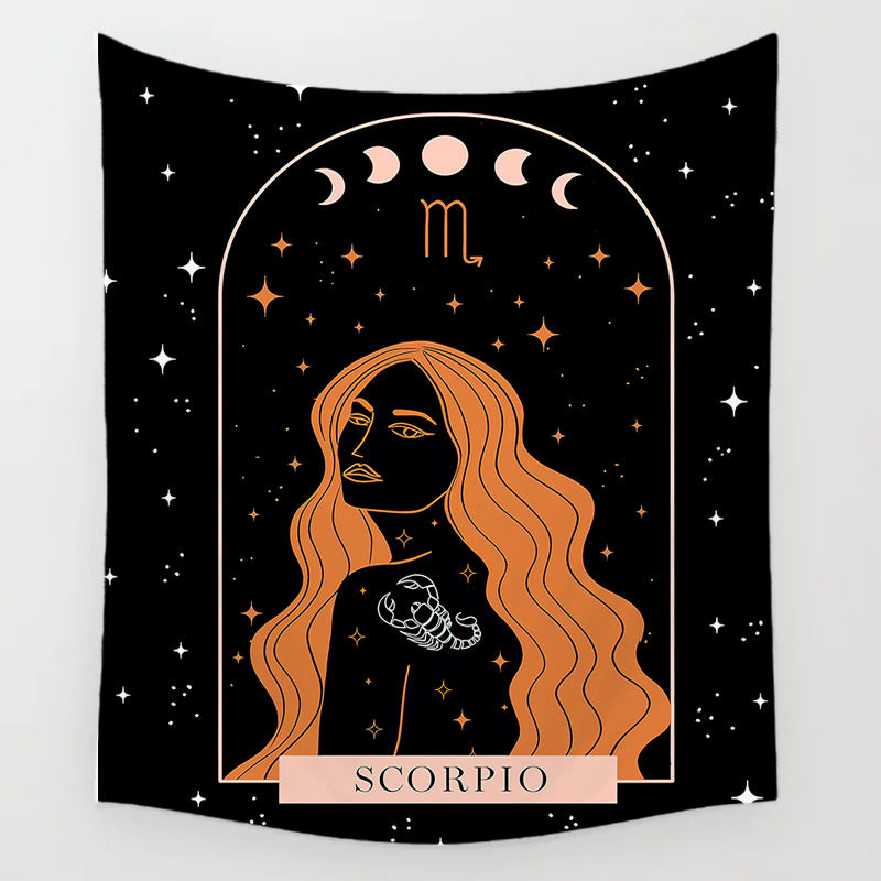 The Background Of The Sun Moon And Stars Decorates The Room Tapestry