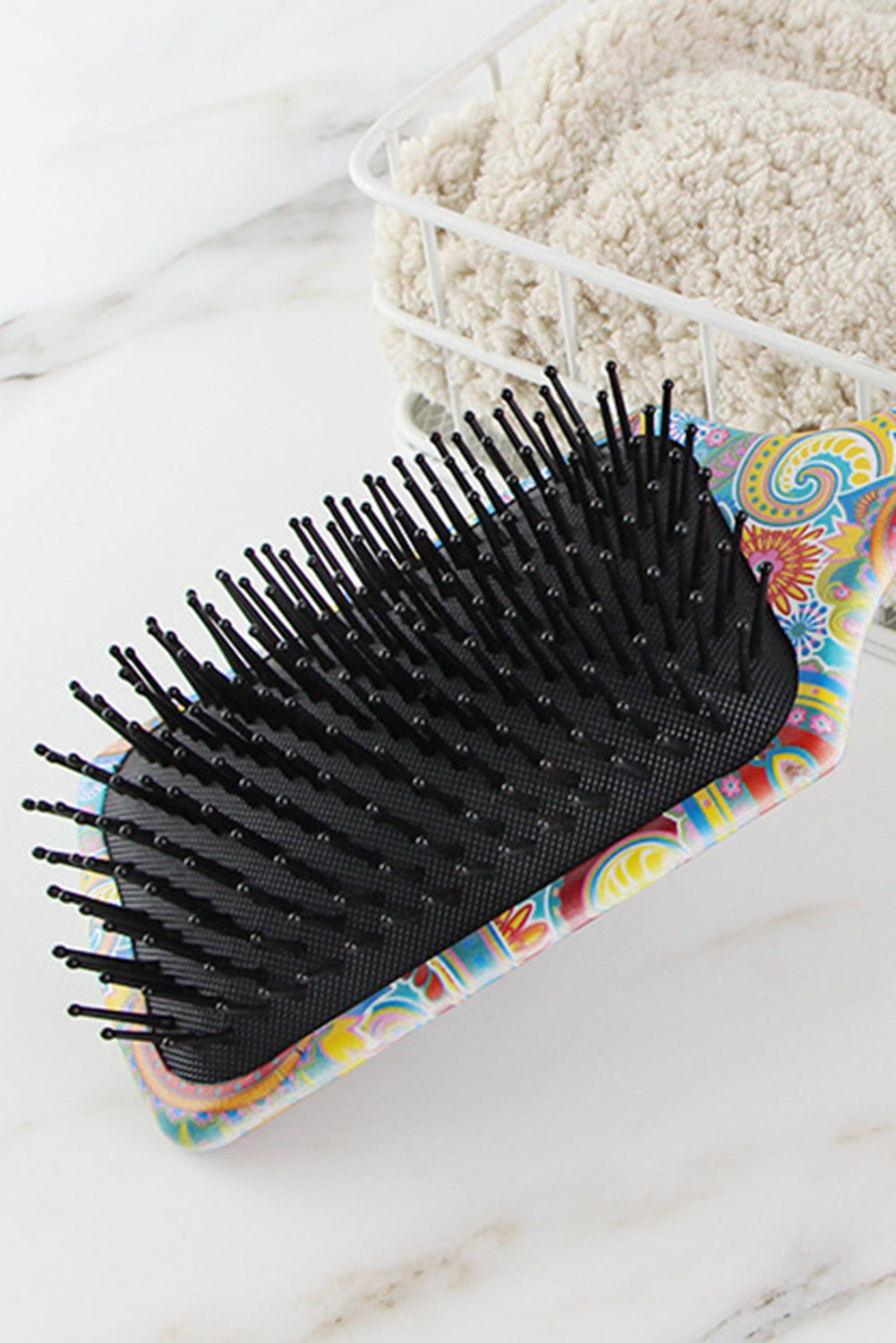 Multicolor Boho Paisley Hair Brush