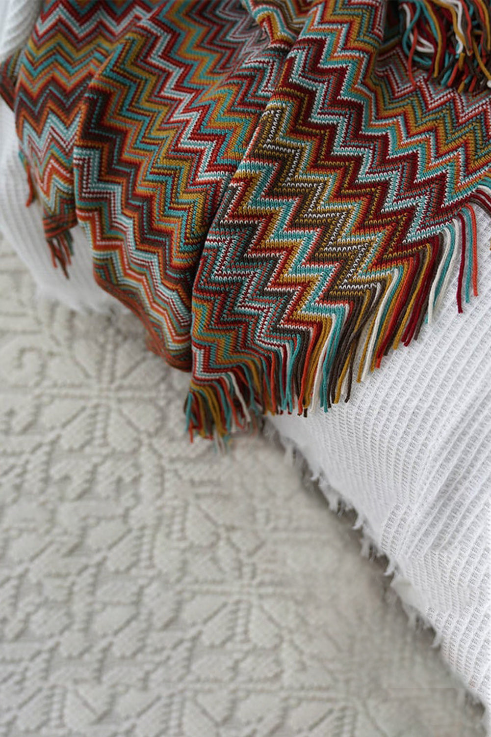 Nordic Knitted Throw Thread Blanket 130*160cm