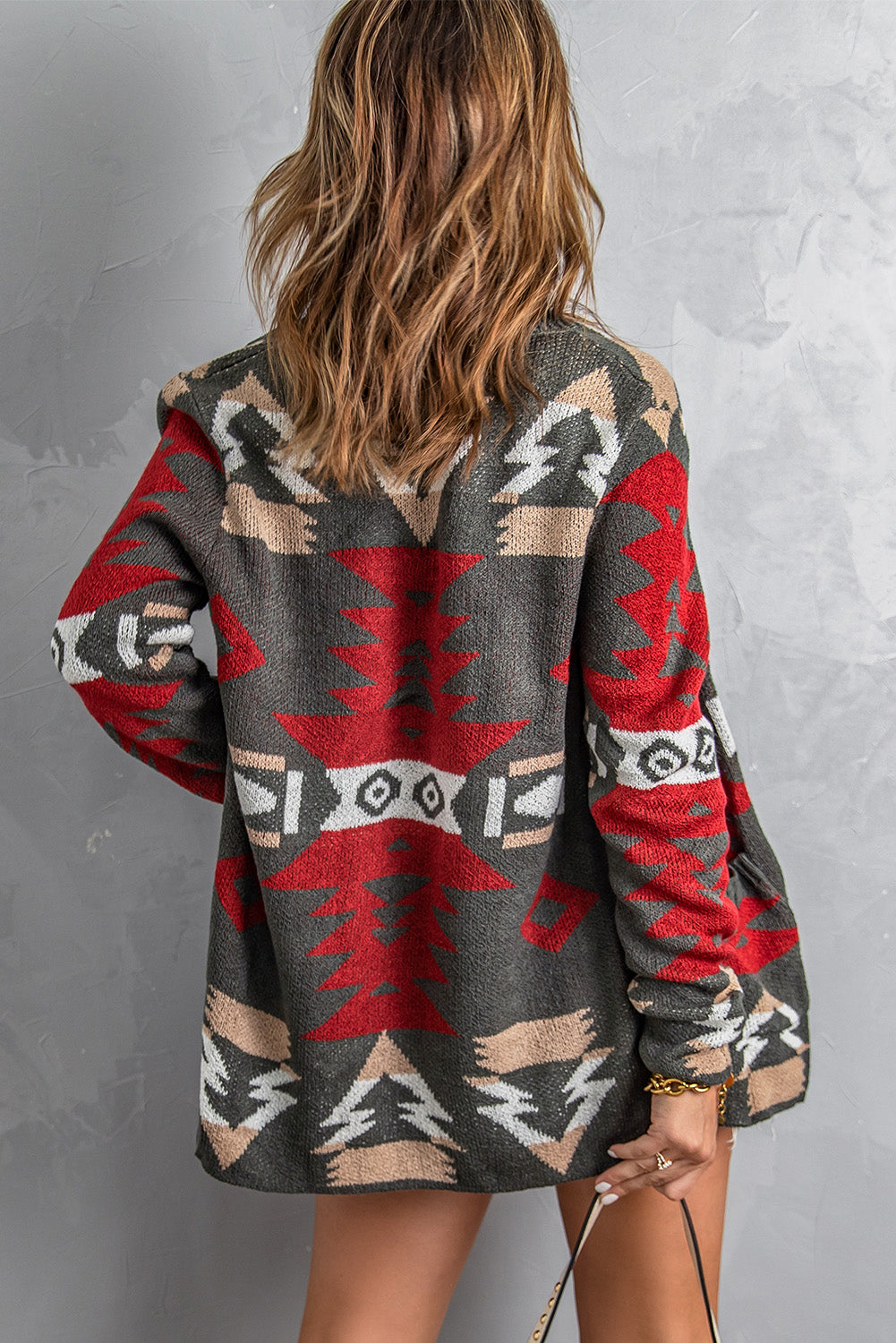 Moraga Pocketed Aztec Cardigan
