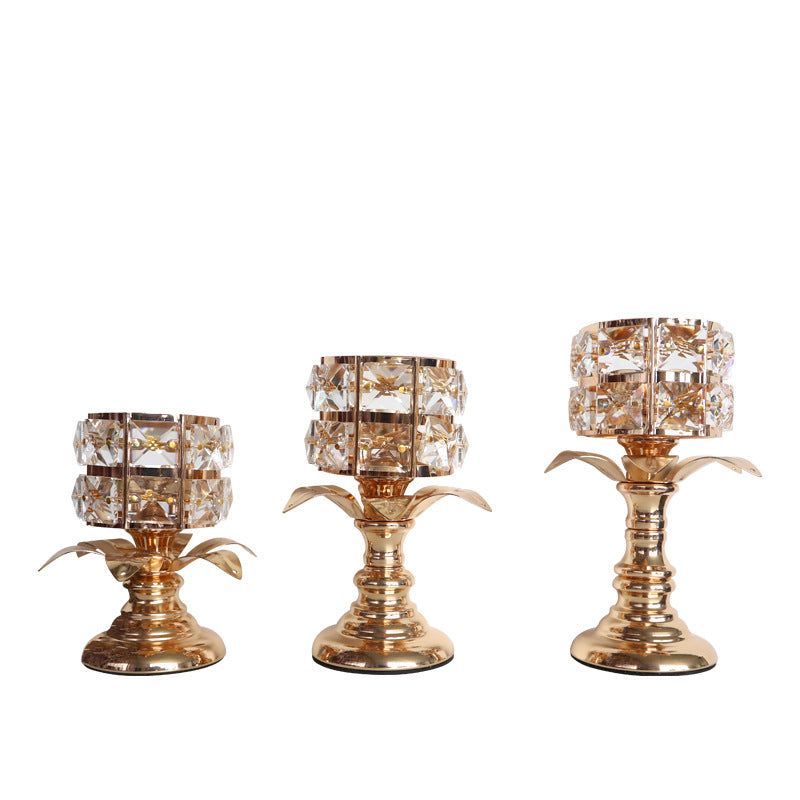 Nordic Crystal Candle Holder Creative Ornaments