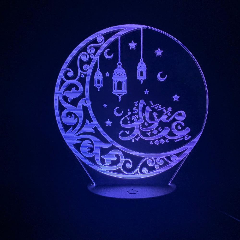 Religious 3D Night Light Christian Islam India Buddhism Colorful Energy Saving Lamp