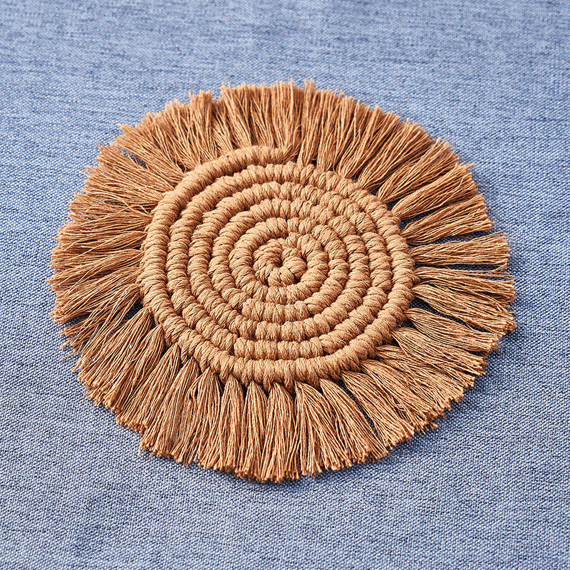 Nordic Hand-woven Cotton Decoration Coaster