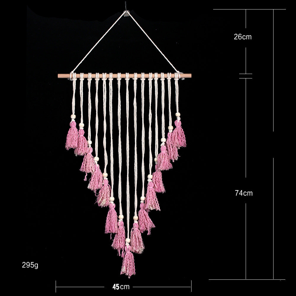 Nordic style woven photo wall woven tapestry