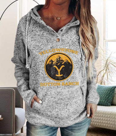 Women Loose Long Sleeved Hooded Sweater
