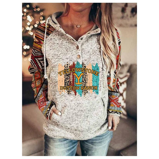 Women Loose Long Sleeved Hooded Sweater