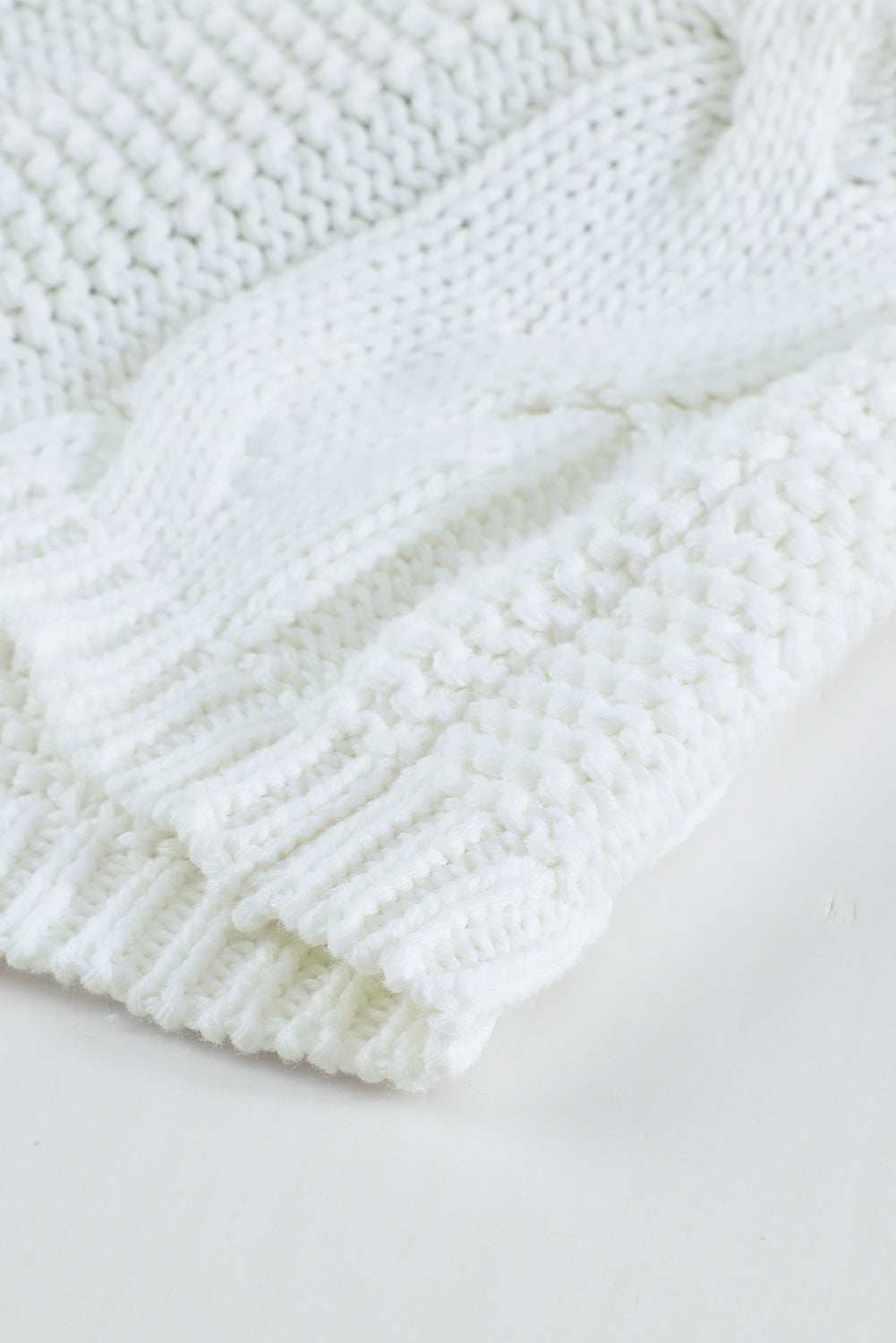 Color Block Drop Shoulder Oversize Sweater