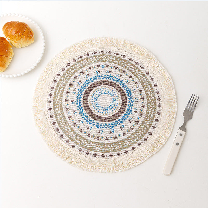 Bohemian Mandala Cotton Placemat Nordic Fabric