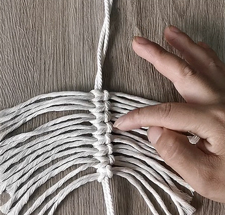 YuPinDiZu Macrame Wall Hanging Shelf Boho Style With Wood Shelf Handmade Macrame Shelf For Hanging Plants And Decor Boho Wall Decor With Beautiful Macrame Rope And Shelf
