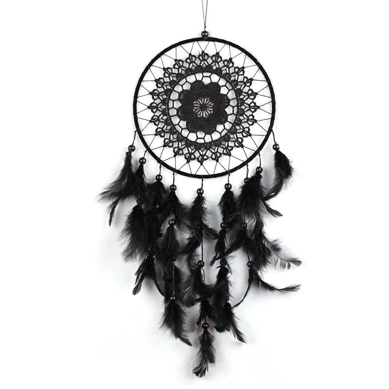 Natural Feather Big Lace Dream Catcher