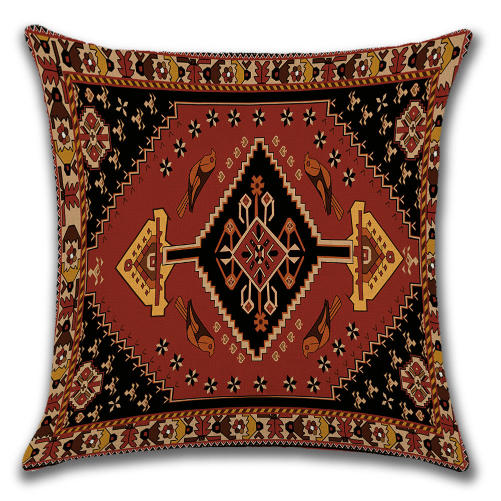 Persian Turkish Ethnic Linen Cushion Pillowcase