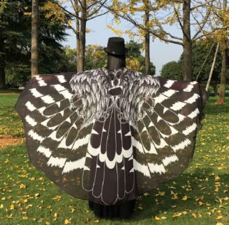 Peacock Feather Halloween Cape Chiffon Peacock Cape