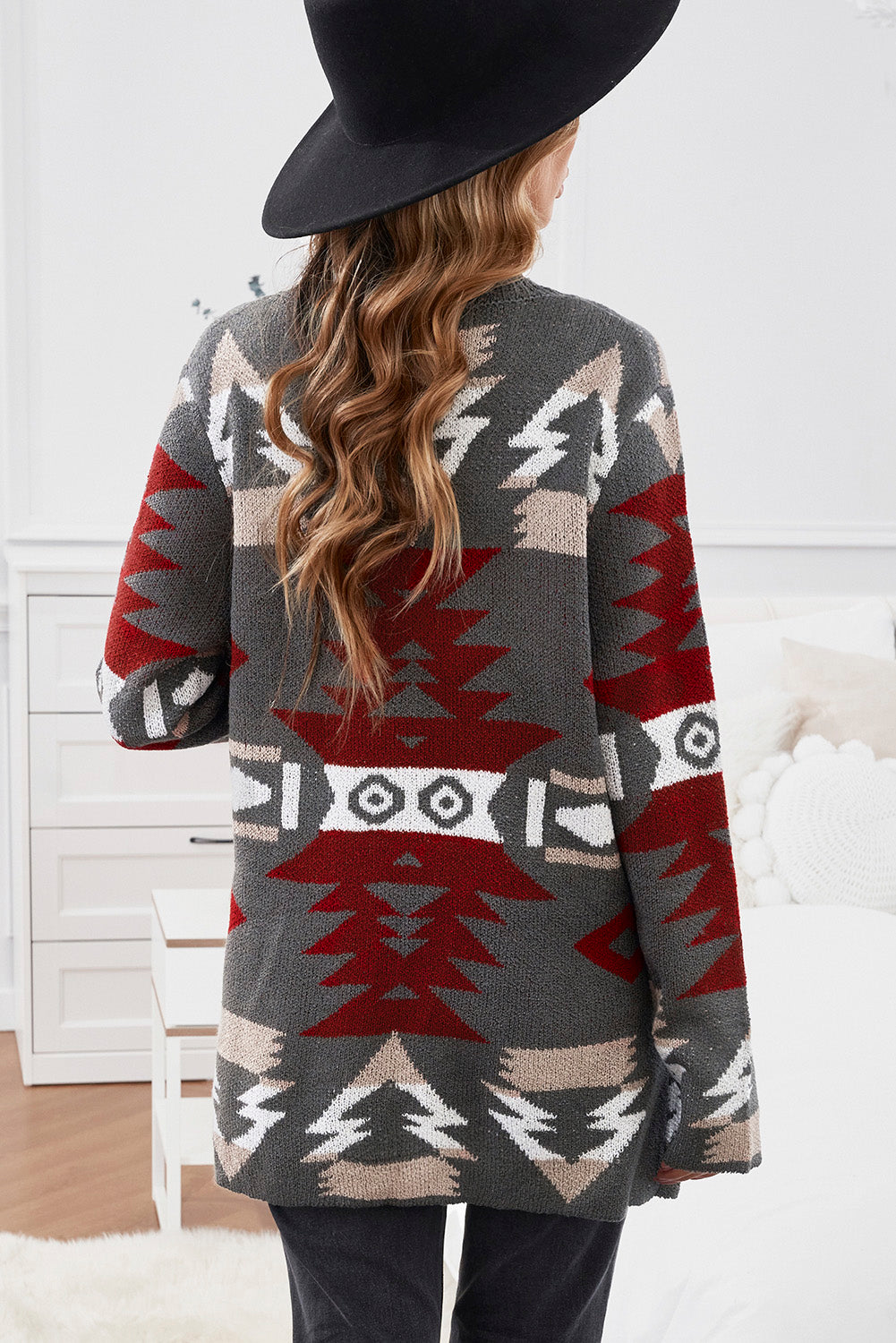 Moraga Pocketed Aztec Cardigan