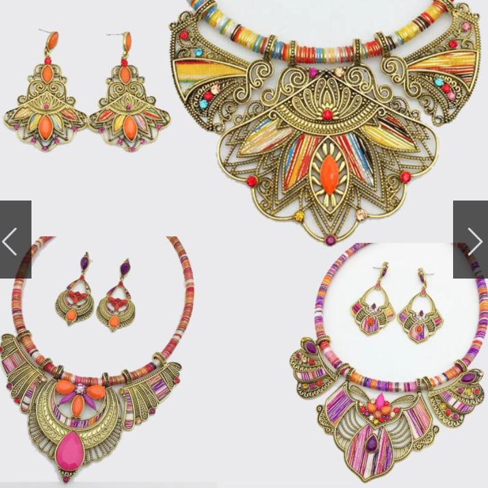 Boho ethnic necklace