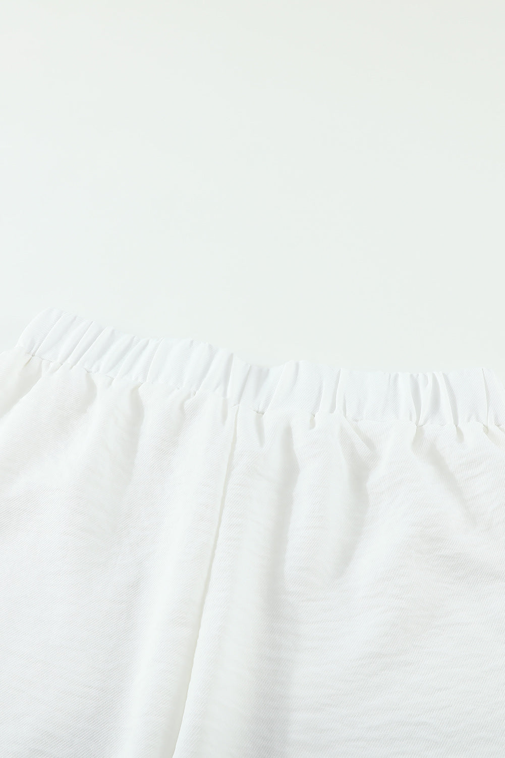 Elastic Waist Pocketed Wide Leg Pants