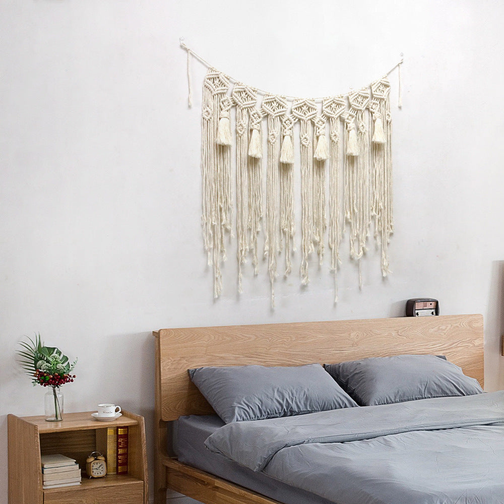 Hand Woven Tapestry Tassel Wall Hanging Boho