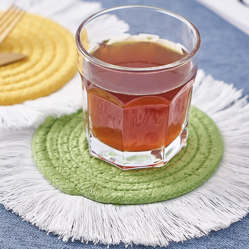 Nordic Hand-woven Cotton Decoration Coaster