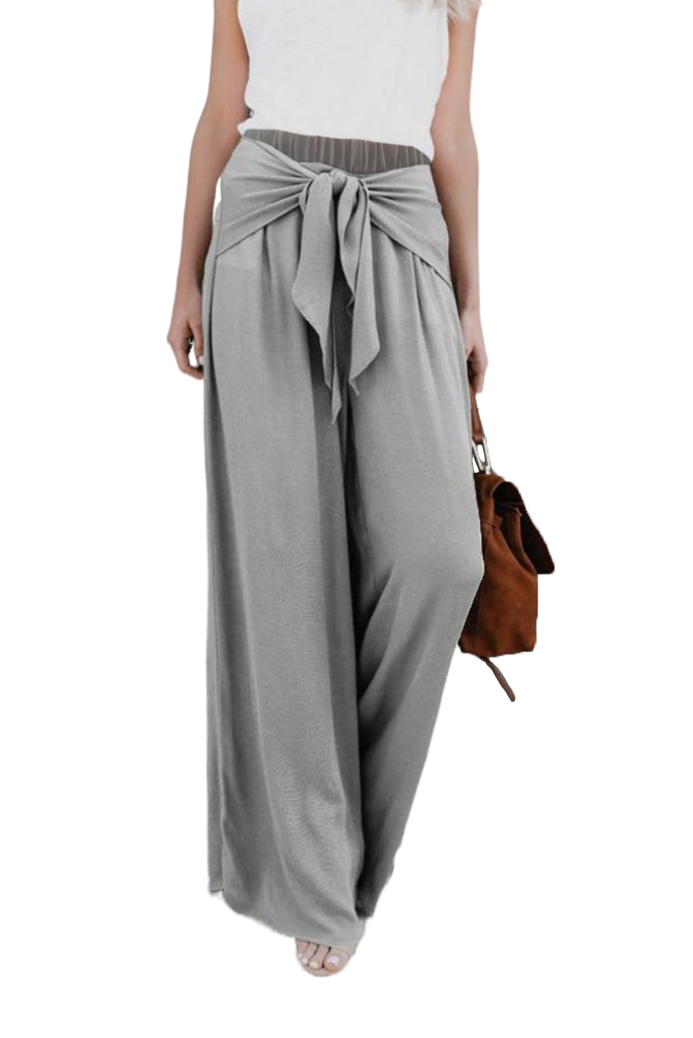Tie Knot Wide Leg Pants