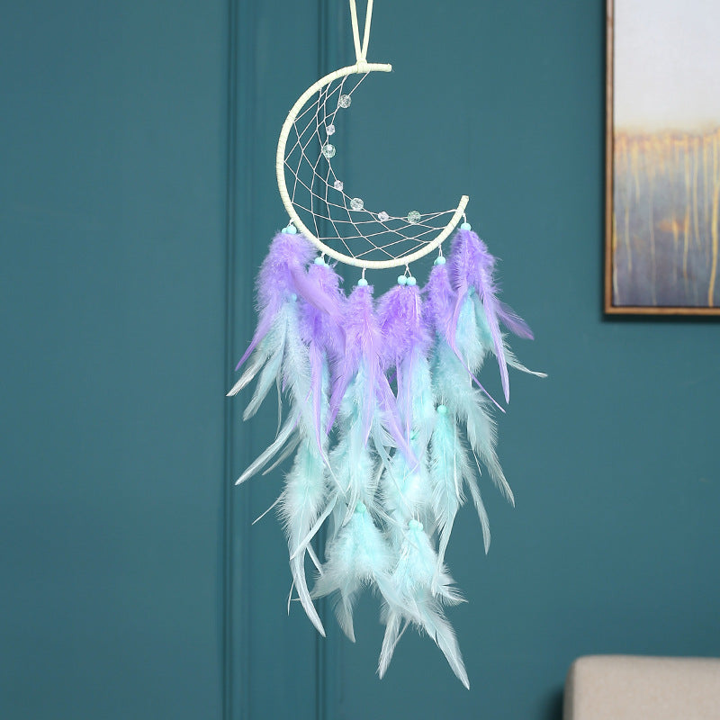 Dream Catcher Ornaments Feather Pendant Wind Chimes