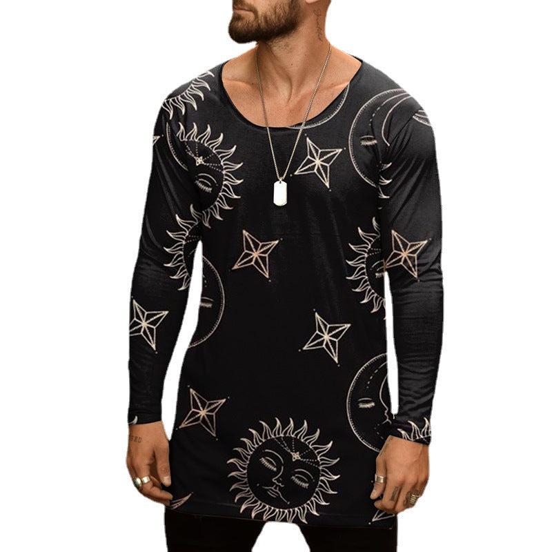 Long-sleeved T-shirt Xingyue Printed Men's Top