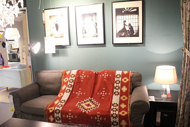 Kashgar Style Bohemian Blanket Ethnic Style Fabric Blanket