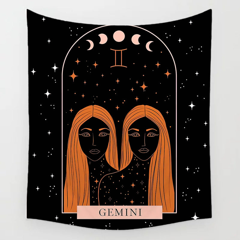 The Background Of The Sun Moon And Stars Decorates The Room Tapestry