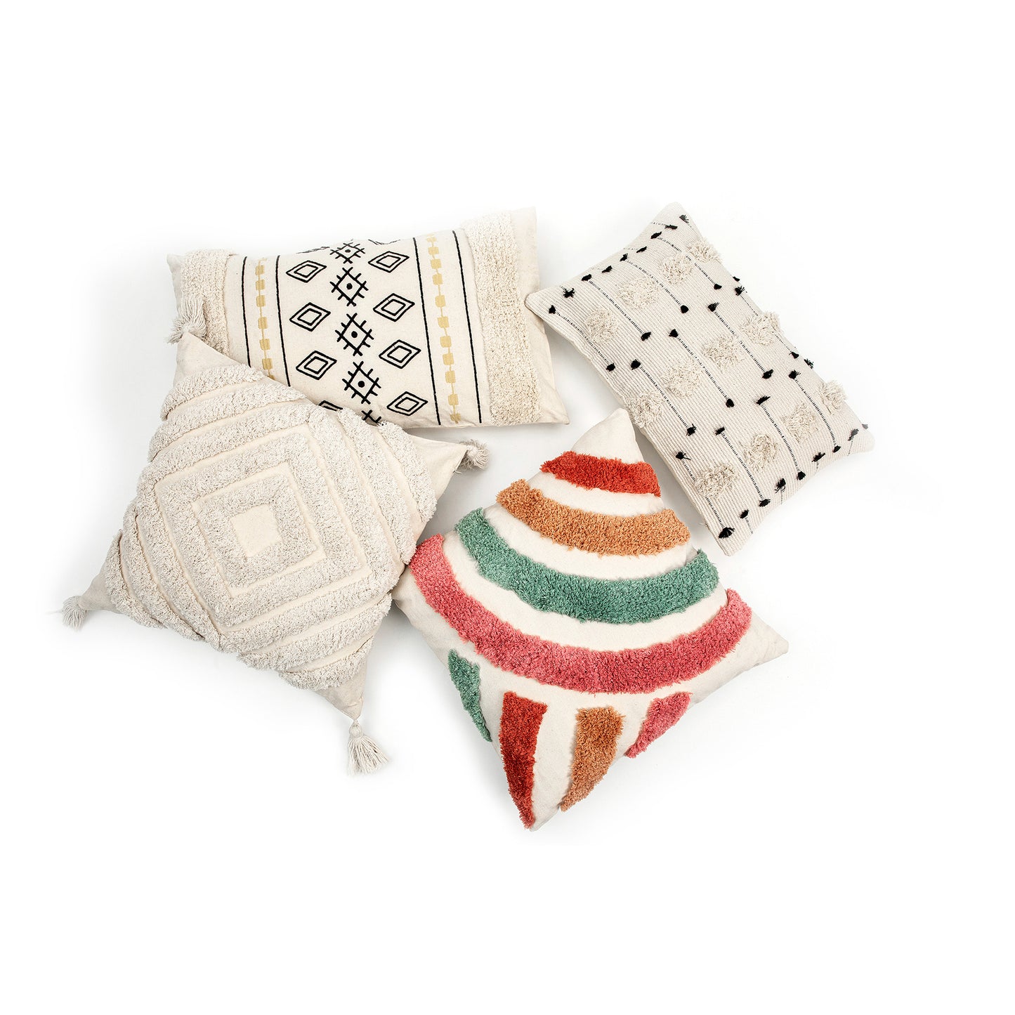 Ethnic Style Tufted Model House Pillowcase