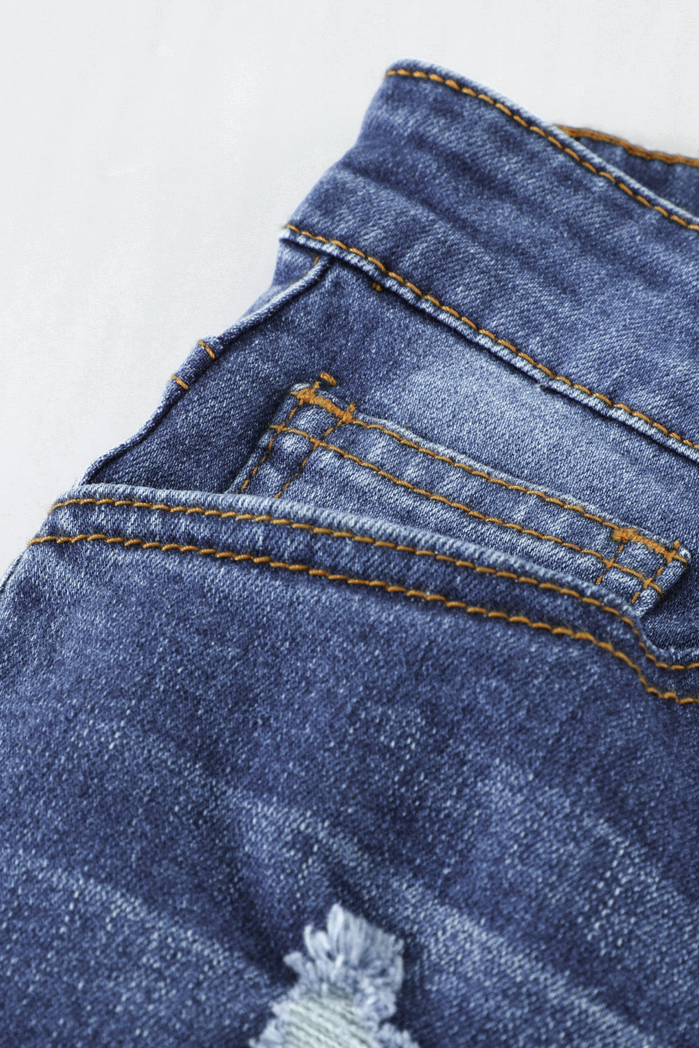 Floral Patch Destroyed Skinny Jeans