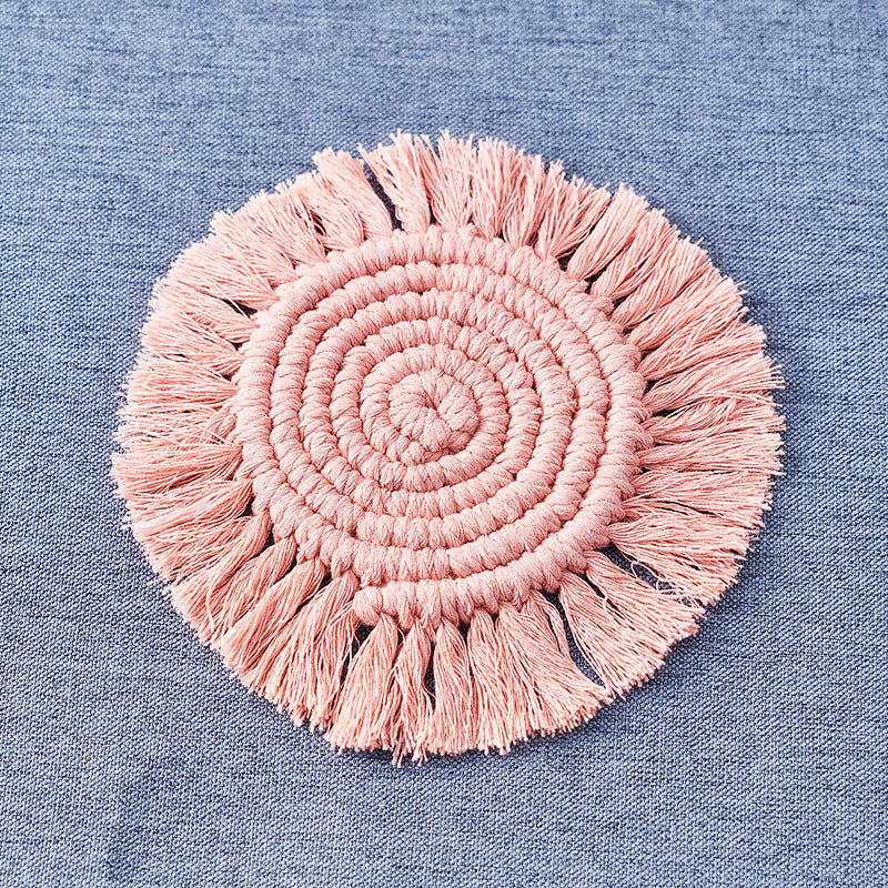 Nordic Hand-woven Cotton Decoration Coaster