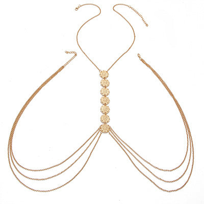 Vintage Carved Body Chain Beach Bikini Ethnic