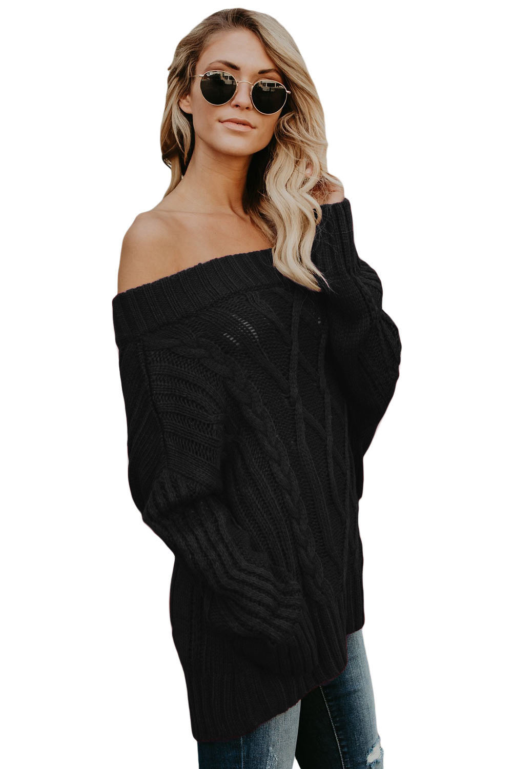 Off The Shoulder Winter Sweater