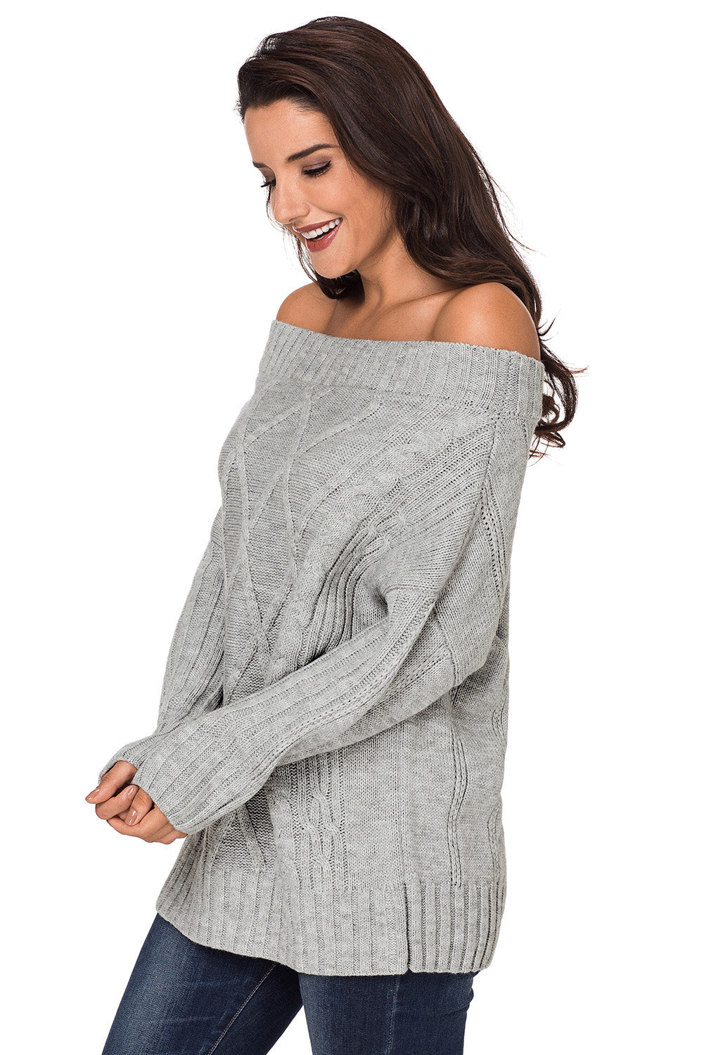 Off The Shoulder Winter Sweater