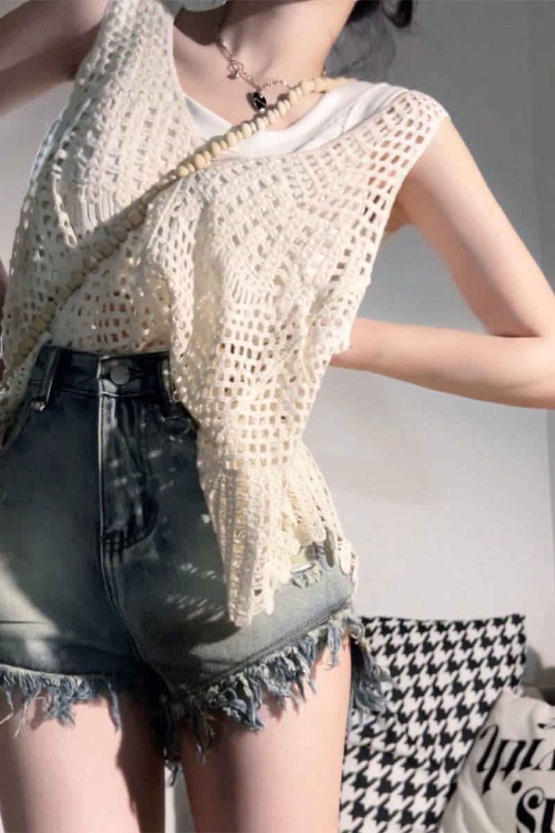Women's Vest Loose Design Blouse Top