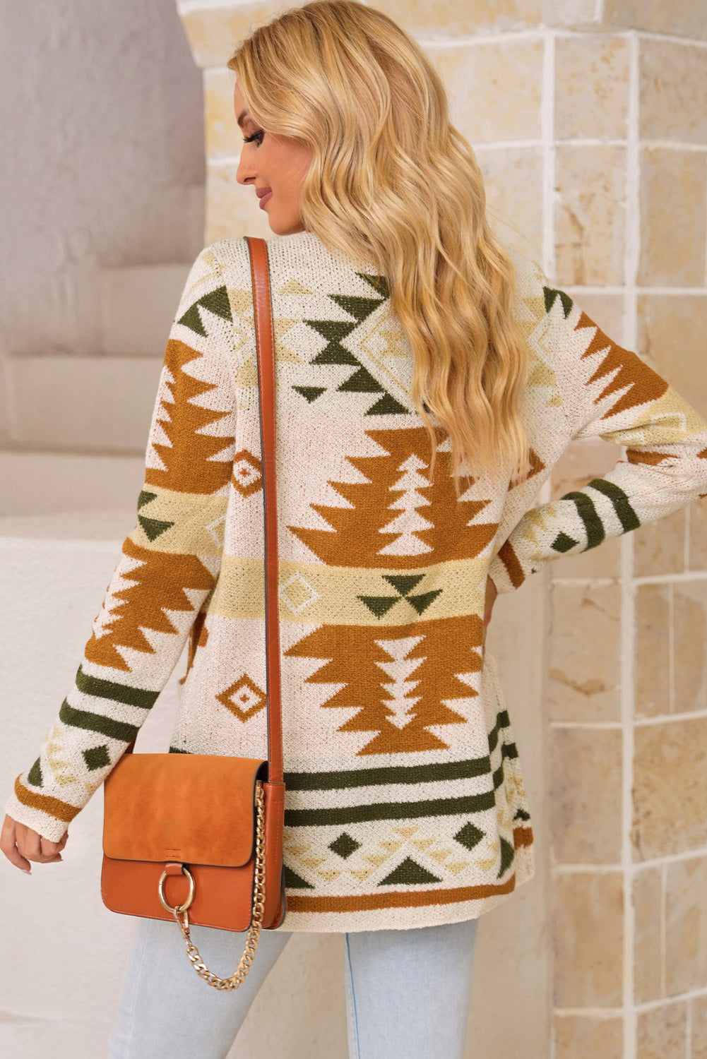 Moraga Pocketed Aztec Cardigan