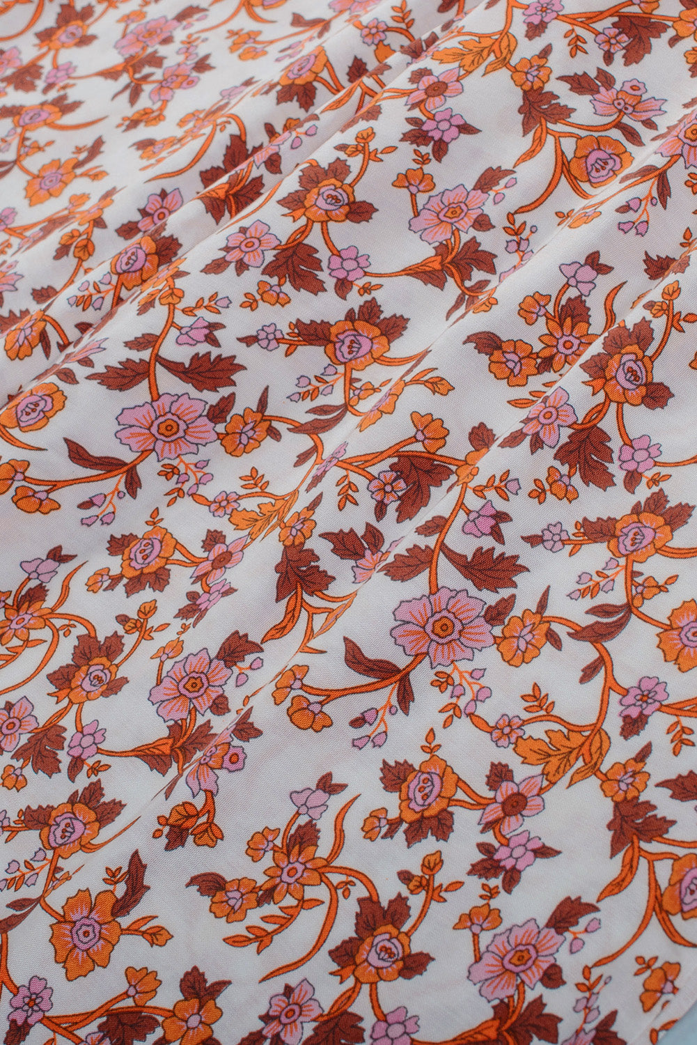 Boho Floral Print Wide Leg Pants